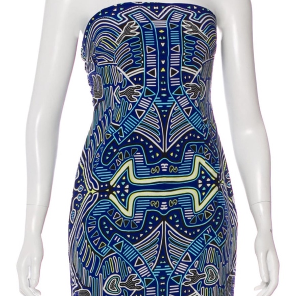🚫SOLD🚫 Mara Hoffman Strapless Abstract Print Dress NWOT - Picture 2 of 6